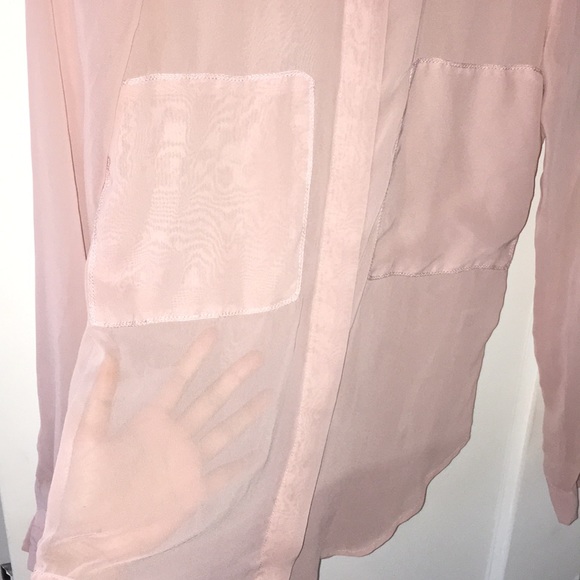 Sheer Button Down Shirt - Picture 4 of 8